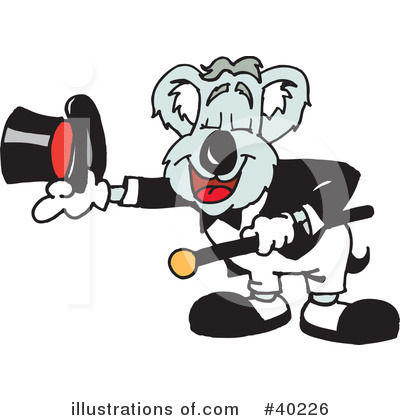 Royalty-Free (RF) Koala Clipart Illustration by Dennis Holmes Designs - Stock Sample #40226