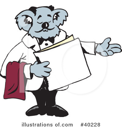 Royalty-Free (RF) Koala Clipart Illustration by Dennis Holmes Designs - Stock Sample #40228