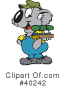 Koala Clipart #40242 by Dennis Holmes Designs
