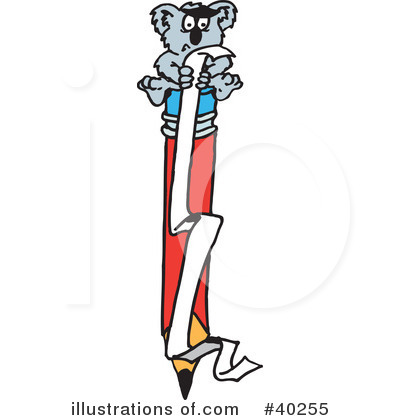 Royalty-Free (RF) Koala Clipart Illustration by Dennis Holmes Designs - Stock Sample #40255