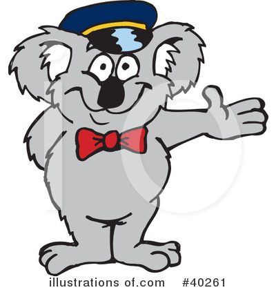 Royalty-Free (RF) Koala Clipart Illustration by Dennis Holmes Designs - Stock Sample #40261