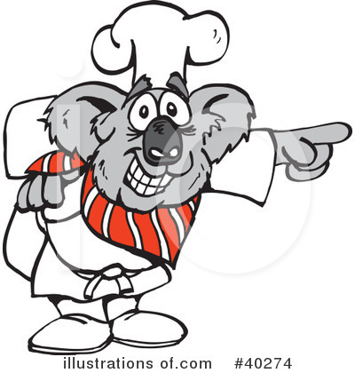 Royalty-Free (RF) Koala Clipart Illustration by Dennis Holmes Designs - Stock Sample #40274