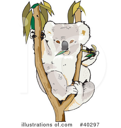 Royalty-Free (RF) Koala Clipart Illustration by Dennis Holmes Designs - Stock Sample #40297