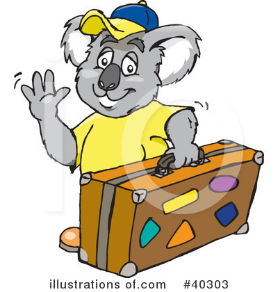 Royalty-Free (RF) Koala Clipart Illustration by Dennis Holmes Designs - Stock Sample #40303