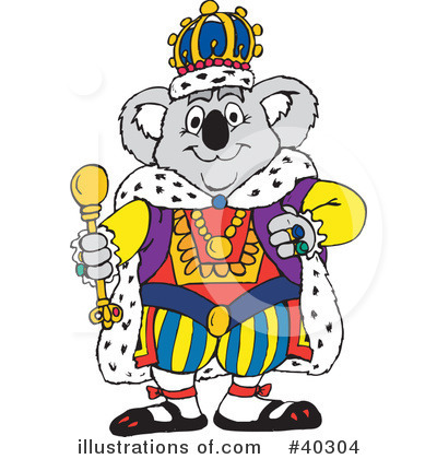 Royalty-Free (RF) Koala Clipart Illustration by Dennis Holmes Designs - Stock Sample #40304