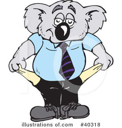 Royalty-Free (RF) Koala Clipart Illustration by Dennis Holmes Designs - Stock Sample #40318