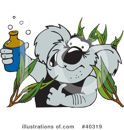 Royalty-Free (RF) Koala Clipart Illustration by Dennis Holmes Designs - Stock Sample #40319