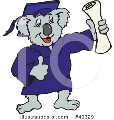 Royalty-Free (RF) Koala Clipart Illustration by Dennis Holmes Designs - Stock Sample #40329