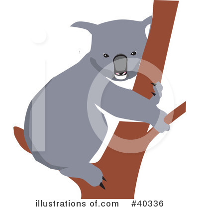 Royalty-Free (RF) Koala Clipart Illustration by Dennis Holmes Designs - Stock Sample #40336