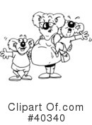 Koala Clipart #40340 by Dennis Holmes Designs