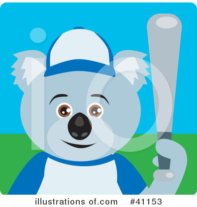 Royalty-Free (RF) Koala Clipart Illustration by Dennis Holmes Designs - Stock Sample #41153