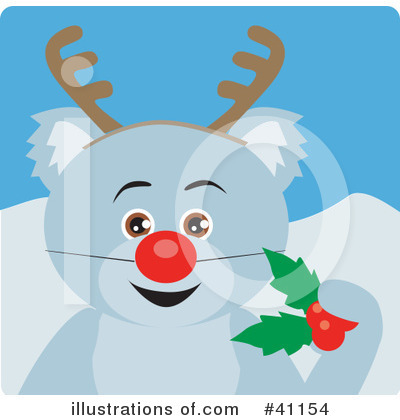 Reindeer Clipart #41154 by Dennis Holmes Designs