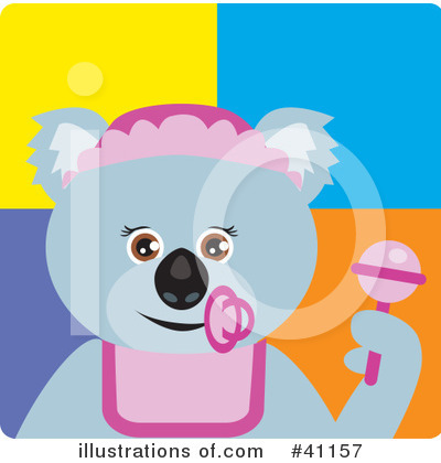 Royalty-Free (RF) Koala Clipart Illustration by Dennis Holmes Designs - Stock Sample #41157