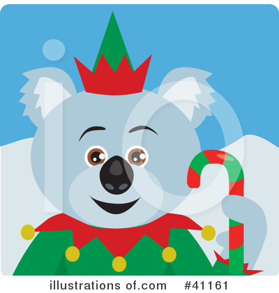 Christmas Bear Clipart #41161 by Dennis Holmes Designs