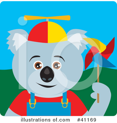 Royalty-Free (RF) Koala Clipart Illustration by Dennis Holmes Designs - Stock Sample #41169