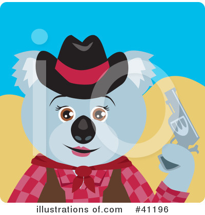 Royalty-Free (RF) Koala Clipart Illustration by Dennis Holmes Designs - Stock Sample #41196