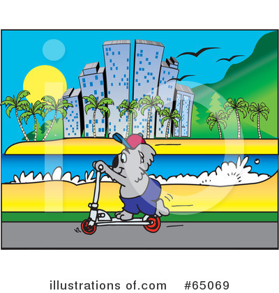 Royalty-Free (RF) Koala Clipart Illustration by Dennis Holmes Designs - Stock Sample #65069