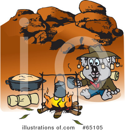 Camping Clipart #65105 by Dennis Holmes Designs