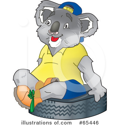 Royalty-Free (RF) Koala Clipart Illustration by Dennis Holmes Designs - Stock Sample #65446