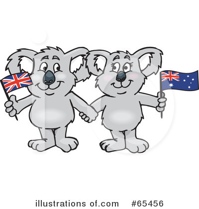 Royalty-Free (RF) Koala Clipart Illustration by Dennis Holmes Designs - Stock Sample #65456