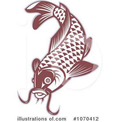 Royalty-Free (RF) Koi Clipart Illustration by patrimonio - Stock Sample #1070412