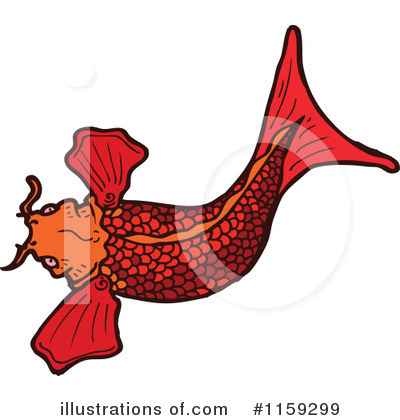 Royalty-Free (RF) Koi Clipart Illustration by lineartestpilot - Stock Sample #1159299