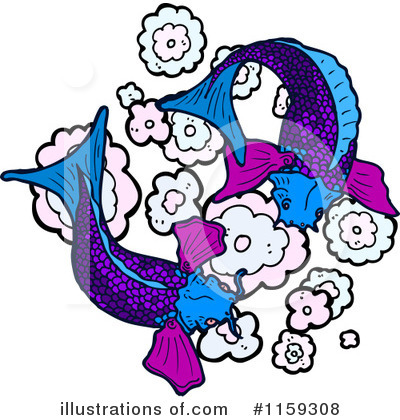 Royalty-Free (RF) Koi Clipart Illustration by lineartestpilot - Stock Sample #1159308