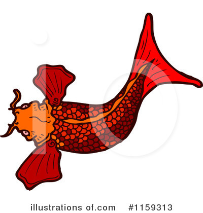 Royalty-Free (RF) Koi Clipart Illustration by lineartestpilot - Stock Sample #1159313