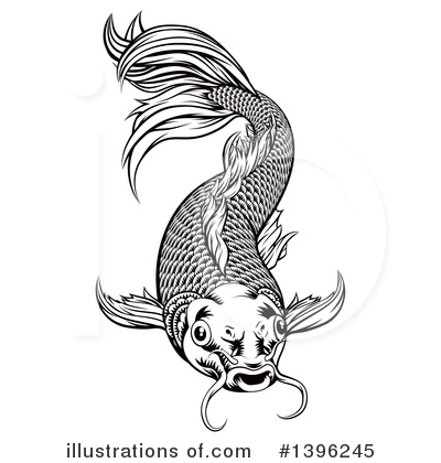 Royalty-Free (RF) Koi Clipart Illustration by AtStockIllustration - Stock Sample #1396245
