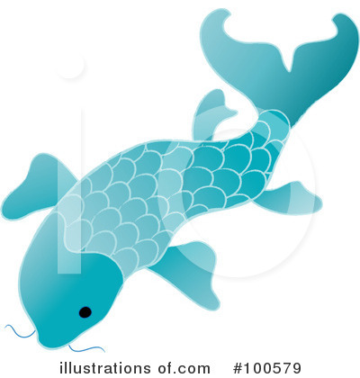 Royalty-Free (RF) Koi Fish Clipart Illustration by Pams Clipart - Stock Sample #100579