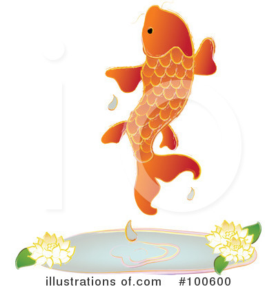 Royalty-Free (RF) Koi Fish Clipart Illustration by Pams Clipart - Stock Sample #100600