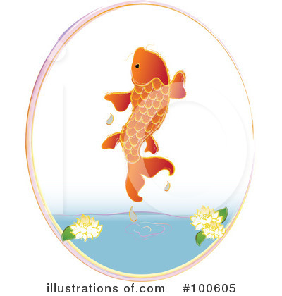 Royalty-Free (RF) Koi Fish Clipart Illustration by Pams Clipart - Stock Sample #100605