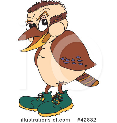 Royalty-Free (RF) Kookaburra Clipart Illustration by Dennis Holmes Designs - Stock Sample #42832