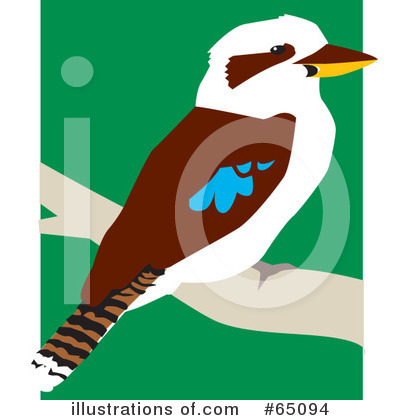 Royalty-Free (RF) Kookaburra Clipart Illustration by Dennis Holmes Designs - Stock Sample #65094