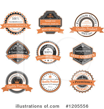 Royalty-Free (RF) Label Clipart Illustration by Vector Tradition SM - Stock Sample #1205556