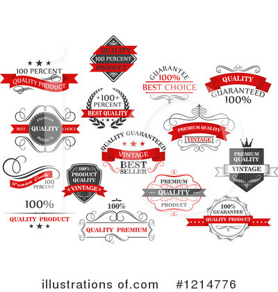 Royalty-Free (RF) Label Clipart Illustration by Vector Tradition SM - Stock Sample #1214776