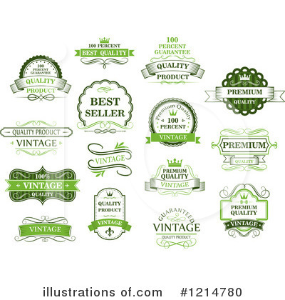 Royalty-Free (RF) Label Clipart Illustration by Vector Tradition SM - Stock Sample #1214780