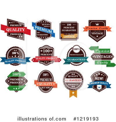 Royalty-Free (RF) Label Clipart Illustration by Vector Tradition SM - Stock Sample #1219193