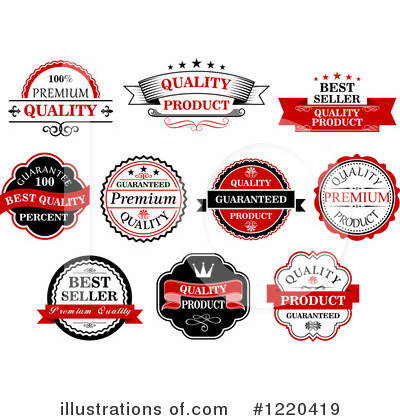 Royalty-Free (RF) Label Clipart Illustration by Vector Tradition SM - Stock Sample #1220419