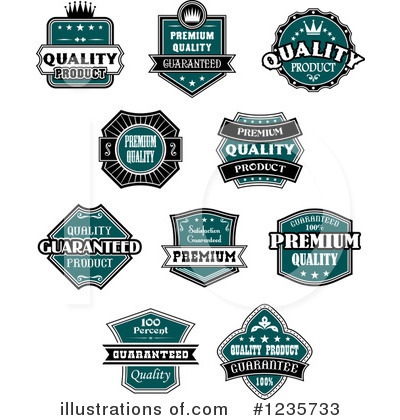 Royalty-Free (RF) Label Clipart Illustration by Vector Tradition SM - Stock Sample #1235733