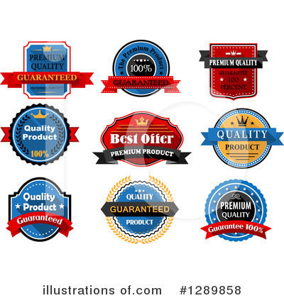 Royalty-Free (RF) Label Clipart Illustration by Vector Tradition SM - Stock Sample #1289858