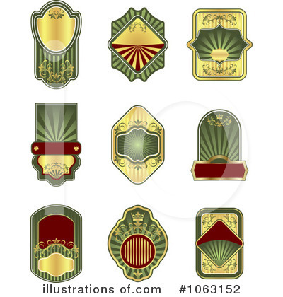 Royalty-Free (RF) Labels Clipart Illustration by Vector Tradition SM - Stock Sample #1063152