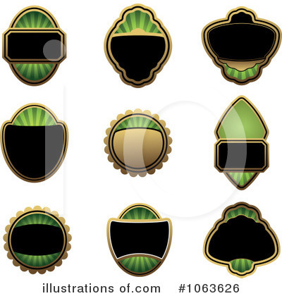 Royalty-Free (RF) Labels Clipart Illustration by Vector Tradition SM - Stock Sample #1063626