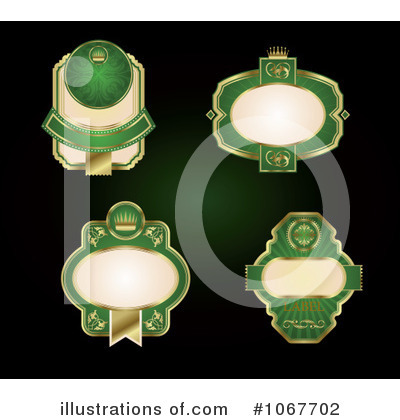 Royalty-Free (RF) Labels Clipart Illustration by Vector Tradition SM - Stock Sample #1067702