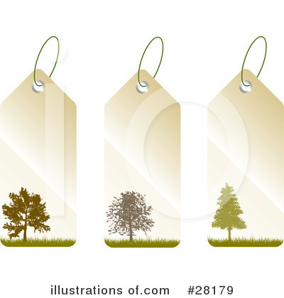 Royalty-Free (RF) Labels Clipart Illustration by KJ Pargeter - Stock Sample #28179