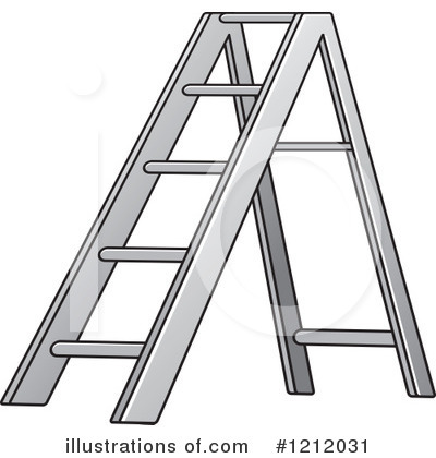 Royalty-Free (RF) Ladder Clipart Illustration by Lal Perera - Stock Sample #1212031