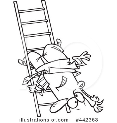 Royalty-Free (RF) Ladder Clipart Illustration by toonaday - Stock Sample #442363