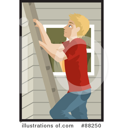 Royalty-Free (RF) Ladder Clipart Illustration by Rosie Piter - Stock Sample #88250