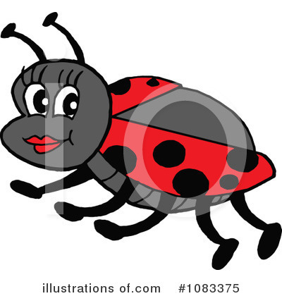 Royalty-Free (RF) Ladybug Clipart Illustration by LaffToon - Stock Sample #1083375