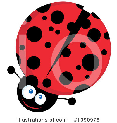 Royalty-Free (RF) Ladybug Clipart Illustration by Hit Toon - Stock Sample #1090976